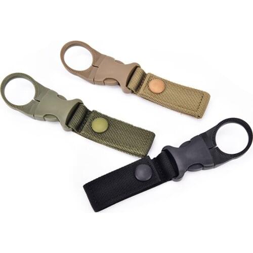 Multifunction Molle Webbing Backpack Hanger Hook Carabiner Water Bottle Camp Outdoor Buckle Hook Holder Travel Kit Survival Tool