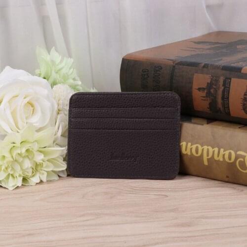 Mens Business Pocket Slim Thin ID Credit Card Money Holder Wallet