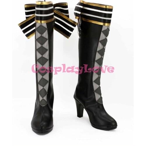 Newest Custom Made Japanese Anime Lovelive! Maki high heel Nishikino Maki Cosplay Shoes Boots For Christmas Halloween