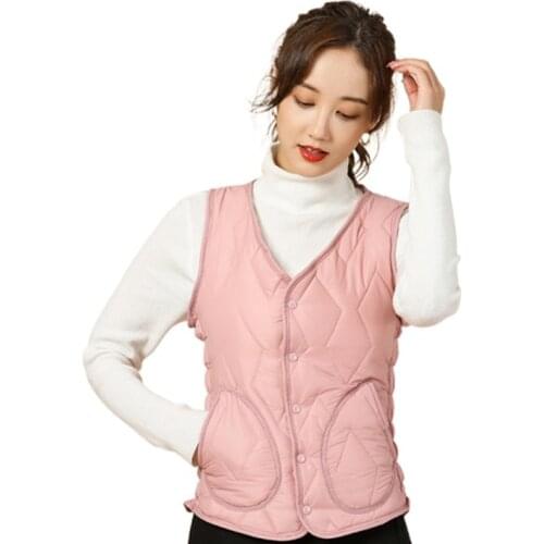Womens padded cotton vest, loose jacket 2021 for winter, sleeveless, padded, for women warm and windproof
