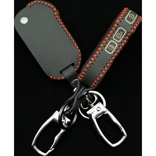 New Style Cap Keyless Protective Leather Case For Kia 2018 2019 Forte Ceed CD Sportage R Stinger Sorento Cerato Flip Fob Cover