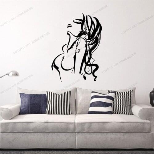 Naked Woman Hot Sexy Girl Abstract Nude Wall Stickers Vinyl Home Decor Removable Bathroom Adhesive Mural Bedroom Decal CX991