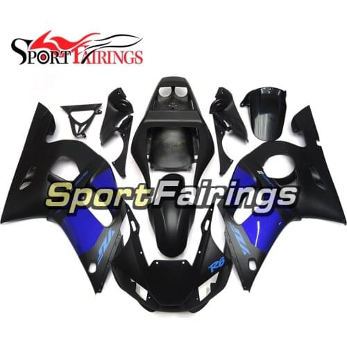 Black Blue Complete Sportbike Fairings for Yamaha YZF600 R6 1998 1999 2000 2001 2002 98 99 00 01 02 Motorbike Carenes New Hulls