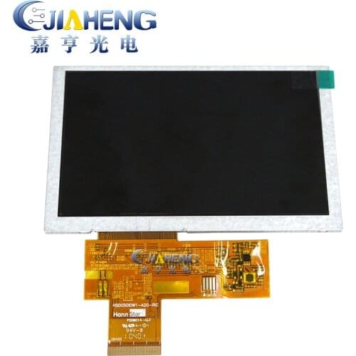 Original 5 inch HD LCD screen HSD050IDW1-A20 800x480 rgb LCD screen with touch screen for MP4 GPS PSP display lcd tested