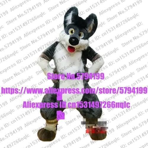 Customized Available REAL PHOTO KJ0020 full sets husky dog Suit fursuit CAT wolf Costume fox Party Carnival Gift