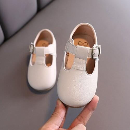 Toddler Baby Girls Boys Casual T strap Leather Shoes For Kids Little Girls School Single Shoes Shoe 1 2 3 4 5 6 7 Years Old New