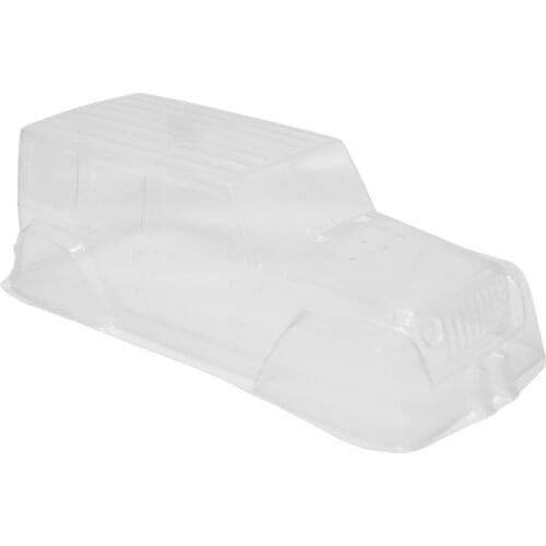 PVC Climbing Car Hard Plastic Transparent Body Shell 313 Axle Base for 1:10 Scale RC Crawler Car SCX10 D90 Accessories