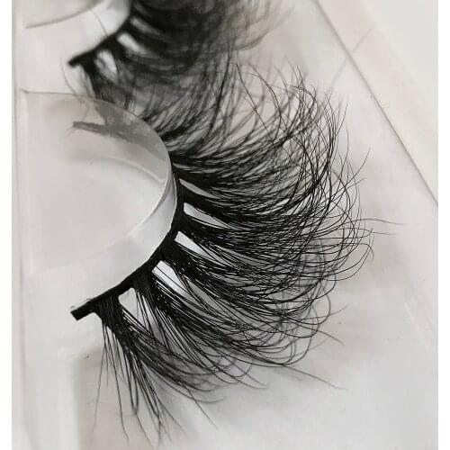 Lash Vendors 25mm Dramatic Wispies Mink Eyelashes Extensions Bulk With Eyelash Packaging