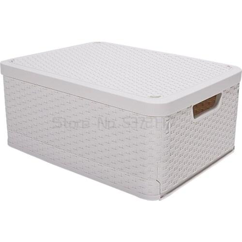 Large capacity foldable storage moisture-proof dustproof waterproof bookcase student household wardrobe clothing storage box