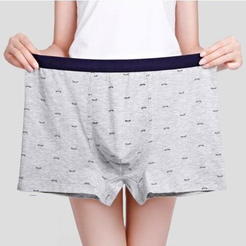 High quality men cotton Boxer large size 7XL 8XL 9XL soft Breathable comfortable Boxer oversize Underwear elasticity loose 150KG