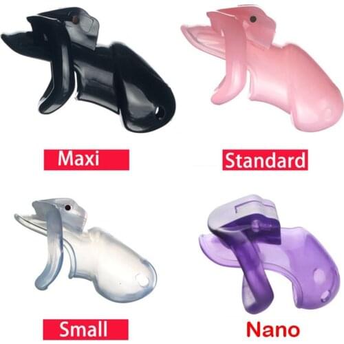 2020 New HT V3 Resin Male Chastity Device With 4 Penis Rings,Cock Cage,Penis Sleeve,Fetish BDSM Adult Sex Toys For Men