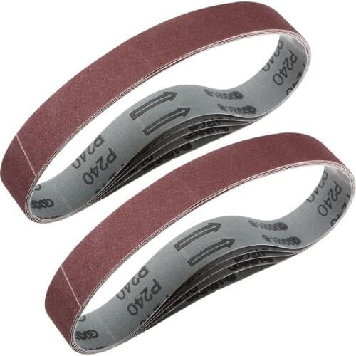 Uxcell Sanding Belt Aluminum Oxide Sand Belts for Sander 240 Grit 10pcs