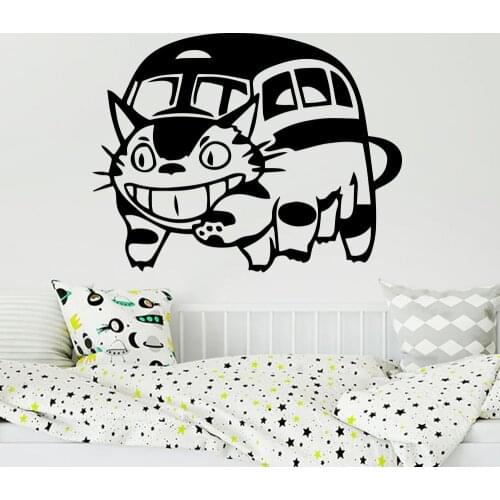 Cartoon CatBus Nekobus My Neighbour Totoro Wall Decal Car Laptop Neighbour Totoro Cat Bus Wall Car Laptop Sticker Vinyl 2893