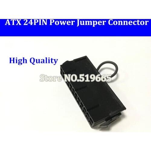 High Quality ATX PSU 24pin 24p 2*12pin power supply jumper starter jack adapter connector for server BTC miner machine