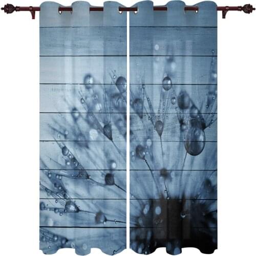 Living Room Curtains Dandelion Drops Home Decoration Curtains For The Room Kitchen Study Bathroom Window Valance Curtains