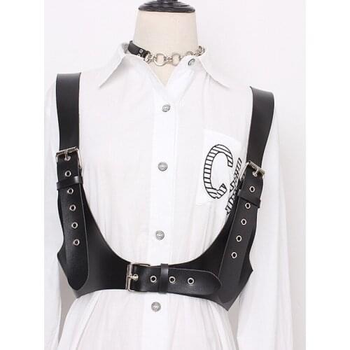 CKMORLS Punk Leather Harness Woman Body Belt Man Sexy Lingerie Bdsm Body Cage Bra Gothic Suspenders Garter Straps Accessories