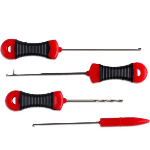 1-4pcs Carp Fishing Boilie Bait Drill Baiting Needle Gate Needle Pellet Hair Rigs Splicing Making Tools Rigs Loading Accessories