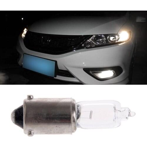 10Pcs H6W 434 BAX9S 12V 6W Clear Glass Miniature Lamp C2R Filament Car Bulbsc E7CA