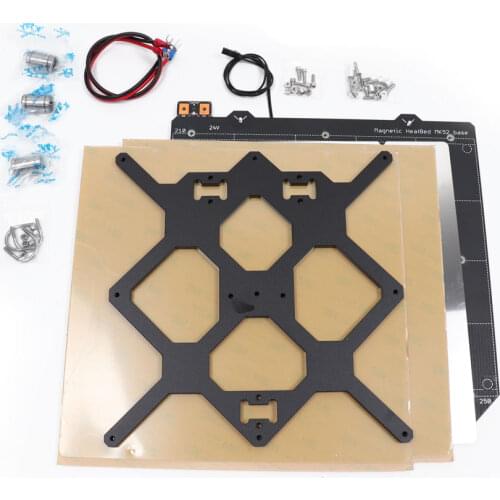Reprap Prusa i3 mk3 3d printer heated bed full kit, with PCB magnets bed, Y carriage,steel sheet, PEI sheet, screws and spacers