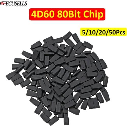 5-50Pcs Car Key Chip 4D60 Chip 80 Bit 4D ID60 Ceramic Transponder 4D60 80Bit Chip for Ford Connect Fiesta Focus Ka Mondeo