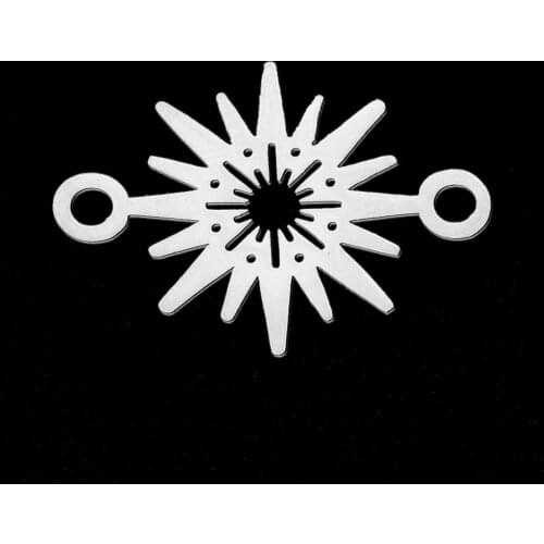 5pcs/lot 100% Stainless Steel Small Sun DIY Earring Pendant Charm Wholesale Jewelry Necklace Making Charms Never Fade