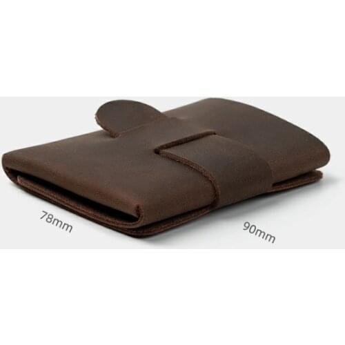 Creative2021 No Name Hand Made a Pisson Alternative Simple Original Designer First Layer Crazy Horse Leather Wallet