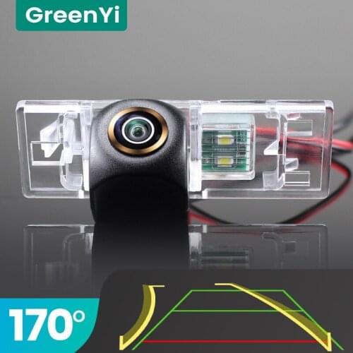 GreenYi Trajectory 170° AHD Car Rear View Camera for Peugeot 407 406 coupe 106 1007 307 308 607 806 807 Night Vision Reverse