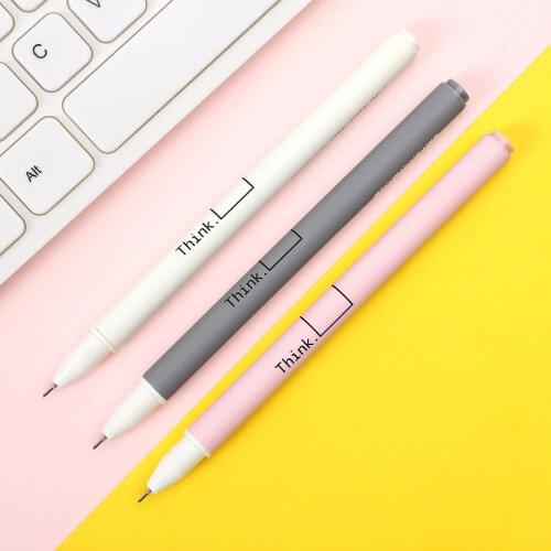 JIANWU 12pcs/set Creative cute Cartoon gel pen kawaii Quick drying Cap neutral pen journal supplies 0.5mm 0.38mm 0.35mm