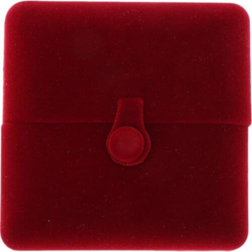 Fancy Engagement Jewelry Gift Box Holder Box Soft Velvet Box W/ Buckle