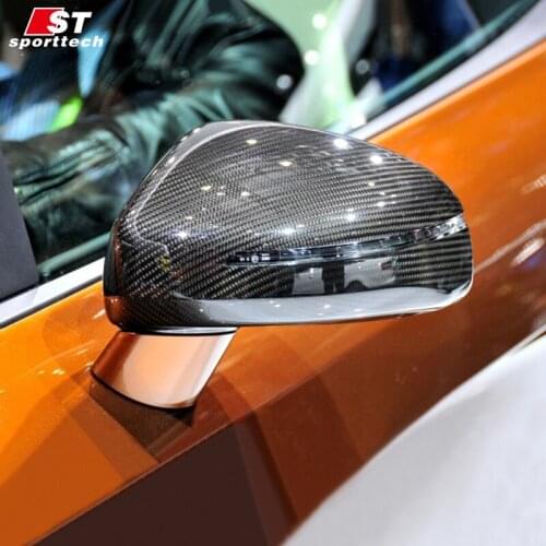 Carbon Fiber Rear View Mirror Cover For Audi R8 TT Car Styling Rearview Mirror Sticker For Audi R8 TT Paste&Replace Accessories