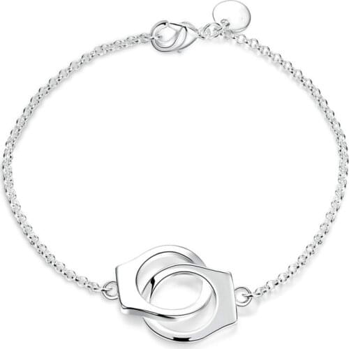 Fashon Women Jewelry Handcuffs Chain Braclet Bridal Wedding Engagement Set Gifts