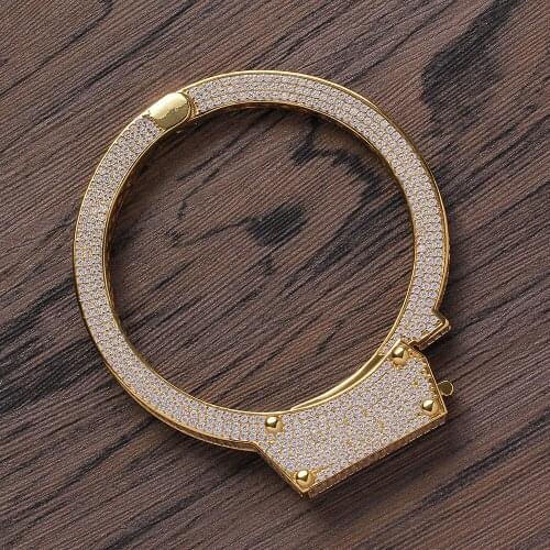 Fashion Bracelet Iced Out Brass Bracelet Hip Hop Mens Jewelry CZ Bracelet BB100