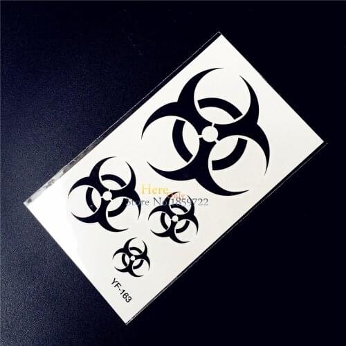 Men Body Art Arm Painting Tattoo Black Totem Designs Waterproof Fake Tattoo Blade HYF-163 Flash Removable Tatoo Men Armband