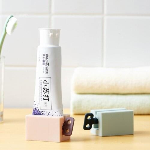 New Home Plastic Toothpaste Tube Squeezer Easy Dispenser Rolling Bathroom Supply Tooth Cleaning Accessories Creme Dental