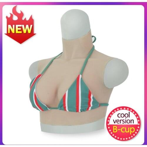 New Transgender Silicone Breast Forms B Cup Realistic Artificial Fake Boobs For Drag Queen Shemale Crossdresser Sexy Lingerie