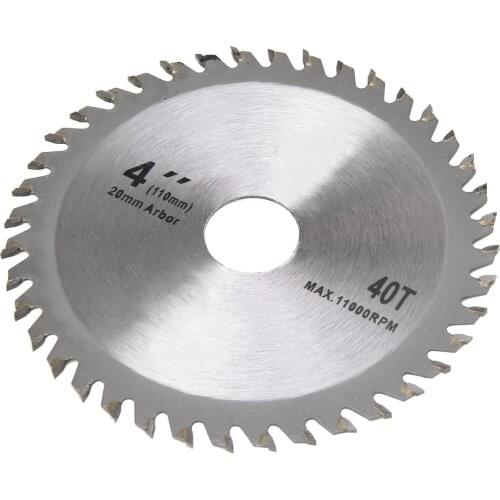 Durable 1Pcs 4" 40 Teeth Grinder Ultra Saw Disc Circular Sawing Blade Wood Cutting Round Blade Cutting Tools For Wood Working