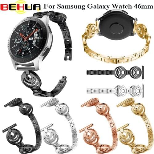 Watchband Stainless steel For Samsung Galaxy Watch 46mm Metal Bracelet Band For samsung galaxy s3 frontier Classic Strap Belt