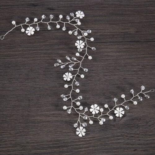 The new headband white flowers bridal headdress decorated wedding dress style hair accessories bridal jewelry wedding decoration