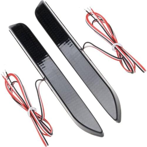 2Pcs LED Brake Rear Bumper Reflector FTT Tail Braking Lamp Warning Stop Light For Toyota Camry 2009 2012 Innova/ISF/GX470/RX300