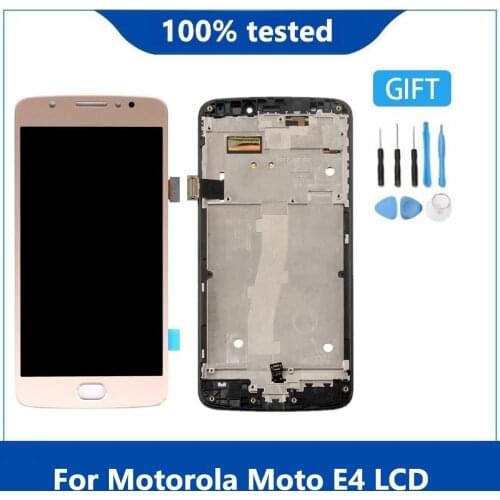 For Motorola 5,0 " Moto E4 LCD Display Touch Screen Digitizer Assembly Replacement For XT1762 XT1763 LCD Display With Frame