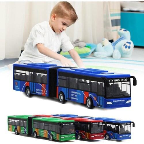 1 Set Multicolor Indoor Collection Alloy Bus Toy Bus Alloy Interest Cultivate Pocket Toy Model Desk Decoration Interesting D1I6