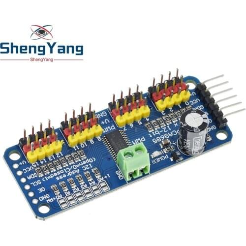 1pcs 16-Channel 12-bit PWM/Servo Driver - I2C interface - PCA9685 for Arduino Raspberry Pi DIY Servo Shield Module