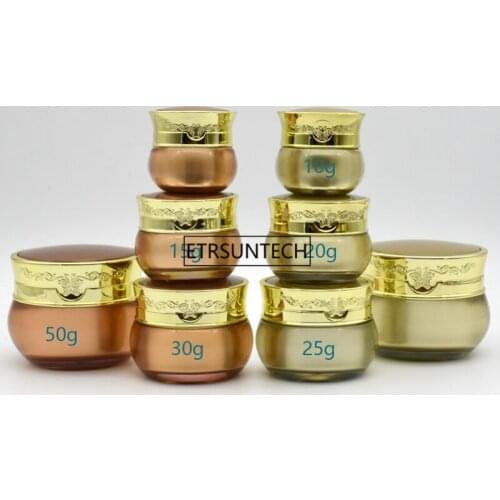 100pcs 10/15/20/30/50g Empty Cream Jar Acrylic Refillable Bottle Butterfly Pattern Makeup Pot Travel Face Cosmetic jar F2279