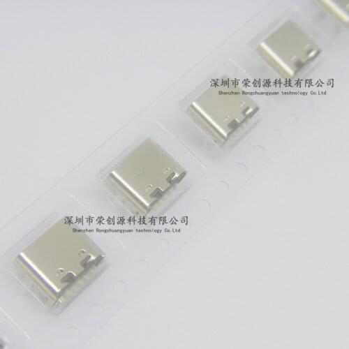 20PCS USB Type-c 6Pin 4-pin socket on port C SMT horizontal USB female socket