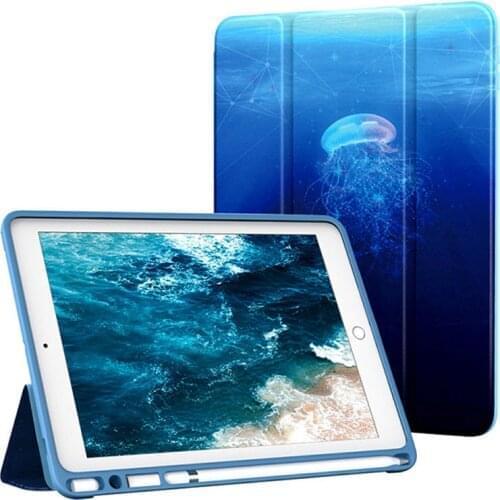 Case for ipad Pro 9.7 inch cover with pencil holder Smart Cover For iPad Pro 9.7 Case 2016 A1673 A1674 A1675 9.7 2017 2018Funda