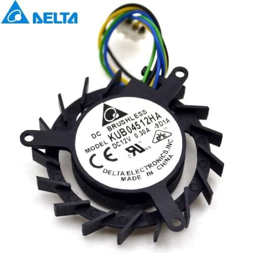 Delta video card Free Shipping KUB04512HA 4510 4 wire PWM speed control 12V 0.3A small turbo graphics card fan