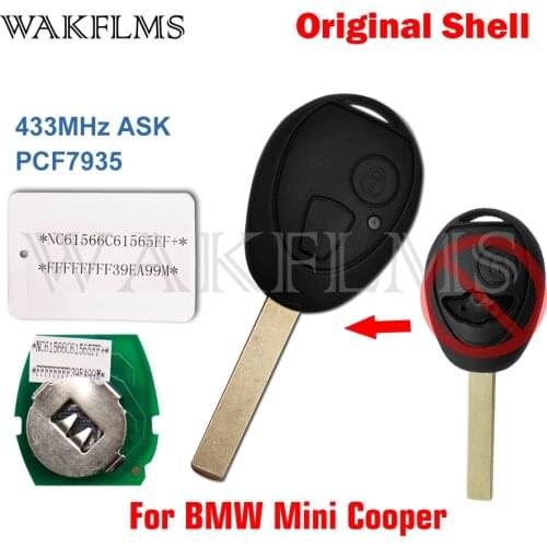 For Mini Cooper Hatch Mg ZT Rover 75 1998 1999 2000 2001 2002 2003 2004 2005 Remote Car Key 433MHz ASK PCF7935 CWD000060