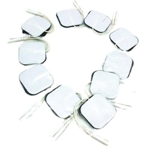 4cm Extra Pad Self Adhesive Reusable Electrode Pads Tens Electrodes Sticky Patch for Digital Therapy Massager 2.0mm Plug Cable