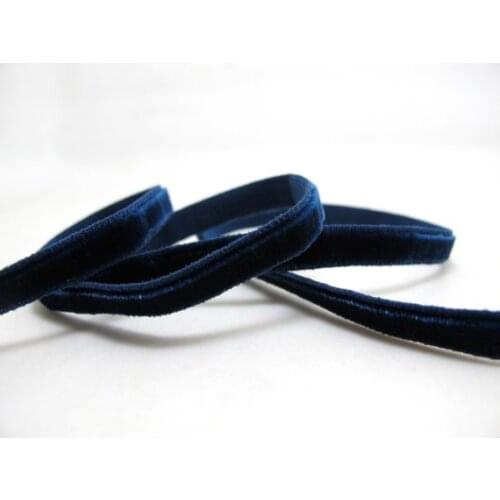 6 / 9/ 16/ 22mm || Single Face ELASTIC STRETCHY Velvet Ribbon || Swiss Made Nylon Velvet by the YARD