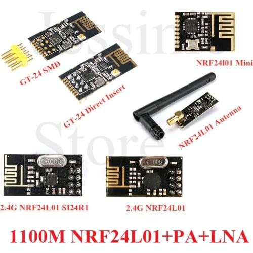 GT-24 2.4G SMD NRF24L01+PA+LNA Wireless Modules NRF24L01 1100 Meter Long-Distance Wireless Wifi Transceiver For Arduino